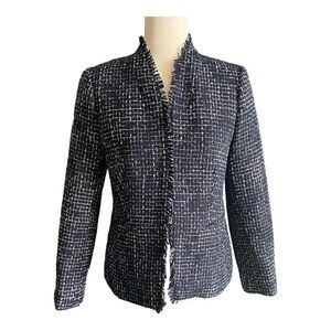 J CREW-MIDNIGHT TWEED JACKET-SIZE 4